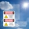 Signmission Do Not Operate Without Guards Bilingual Danger Sign, Plastic, 10in W x 14in L, 2PK OS-2PACK-DS-P-1014-VS-1160 - alternate 6